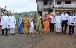 आषाढी एकादशीनिमित्त को. ए. सो. हायस्कूल केळवणे येथे विद्यार्थ्यांची भक्तिमय दिंडी.